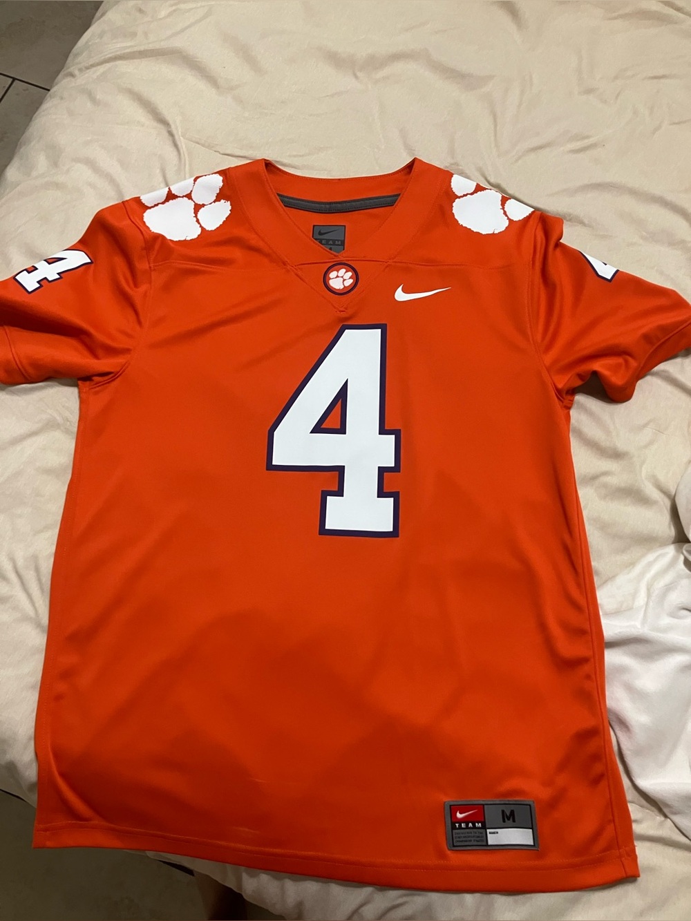 Authentic Nike Clemson Tigers Deshaun Watson #4 Football Jersey
